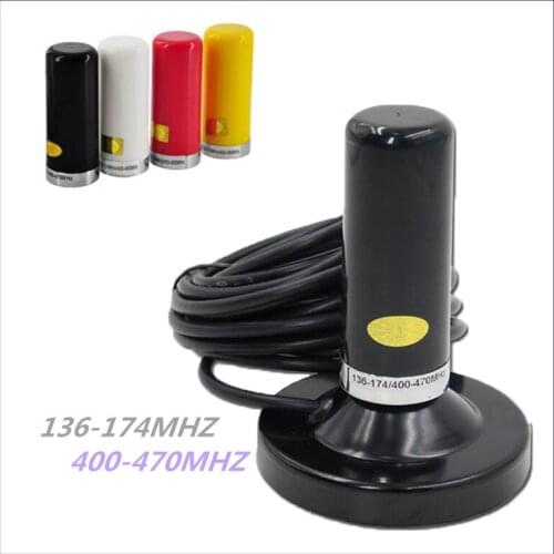 Oppxun Radio Antenna Dual Band U/V 144/430MHz 25W 2.15/3.5dBi High Gain Amateur Car Radio Mobile/Station Antenna SL16/UHF-J/M