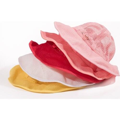 Outdoor Breathable Fishermen Bucket Beach Hat Summer Sun Protective Folding Boonie Wide Brim Mesh Hat