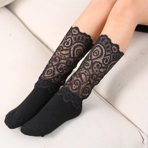 New Lace Knee Socks Girls Beauty Princess Style Toddler Long Socks Summer Socks For Girls Baby Dresses Clothes Accessories