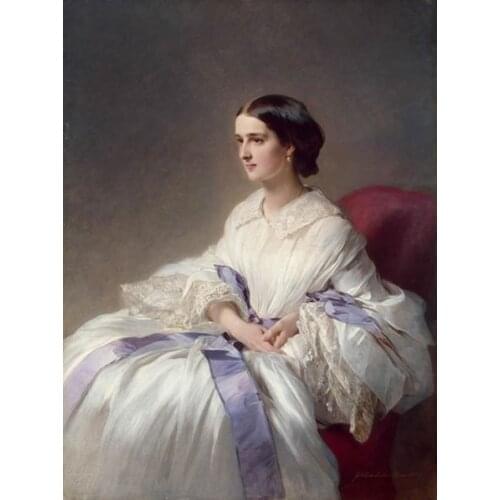 Free shipping classical court figure aristocratic women portrait canvas prints oil painting printed on canvas decoration picture