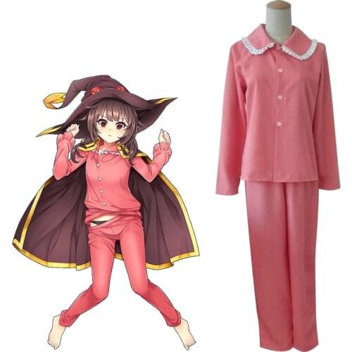 KonoSuba: Gods Blessing on This Wonderful World! Kono Subarashii Sekai ni Shukufuku wo! Megumin Pajamas Anime Cosplay Costume