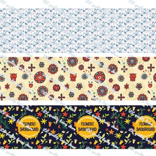 Custom printed grosgrain ribbon 25-75mm Gift Bow Craft Wedding Party Supplies Silk Sewing Accessories Fabric 50 yards