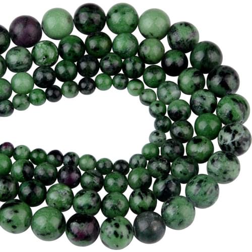 Chanfar High Quality Natural Rubine Sozite Stone Round Beads For Jewelry Making DIY Bracelet Necklace 6/8/10/12mm Strand