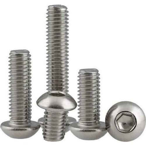 M8M10M12 304 stainless steel half round head hexagon socket screw /Extended bolt