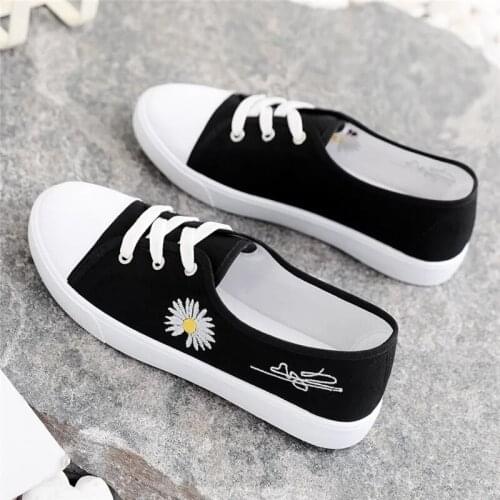 2021 new womens shoes, comfortable canvas shoes, thick-soled sports shoes, comfortable driving casual shoes