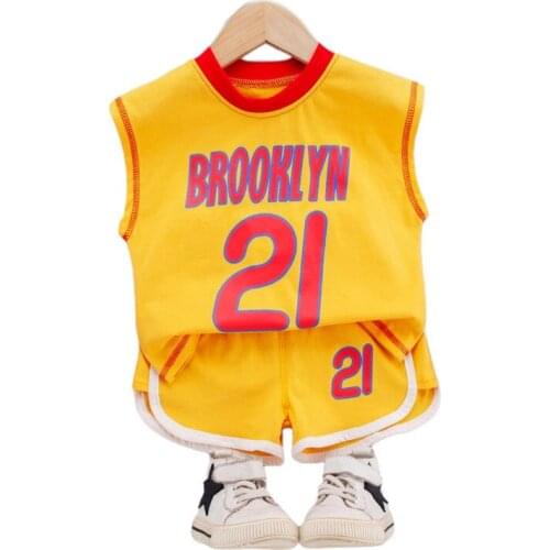 New Summer Baby Boys Clothes Children Cotton Sport Vest Shorts 2Pcs/Sets Toddler Casual Outfits Infant Clothing Kids Tracksuits