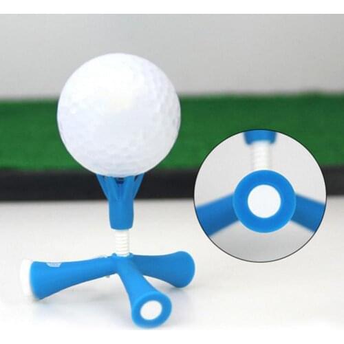 Portable Golf Tee Adjustable ABS Anti-flying Tripod Golf Tee for Golf Ball Holder Training Outdoor Golf Accessories