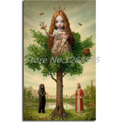 Mark Ryden The Tree Show Wall Art Canvas Posters Prints Painting Wall Pictures For Bedroom Modern Home Decor Accessories Artwork