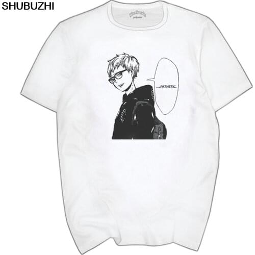 Casual T-shirt Man cotton Short Sleeve Tsukishima Kei Haikyuu Teenage Clothing Men Tshirt euro size black male top tees