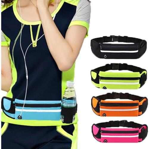 Men Women Running Waist Bag Sport Pack Cycling Bag Belt Fanny Waist Pouch Outdoor Travel Racing Hiking Gym Fitness Bag