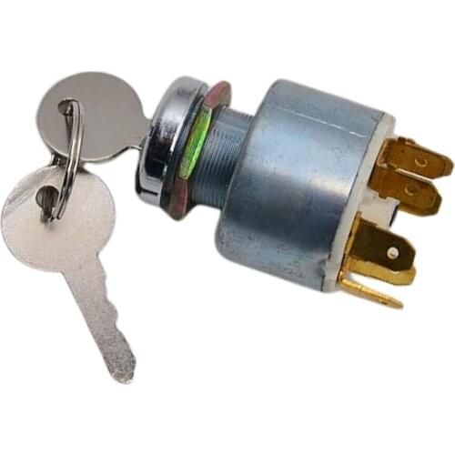 Premium 12V (4 position) Ignition Starter Switch + 2 Keys Car Bike