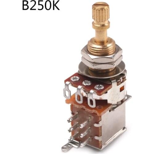 K1KD Guitar Switch Knob A500K B500K A250K B250K Push Pull Control Pot Potentiometer