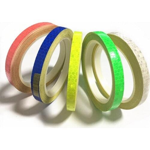 Bicycle Reflective Stickers Tape MTB Bicycle Wheel Fluorescent Sticker Tape Reflector Sticker Cycling Decor Bicycle Accessories
