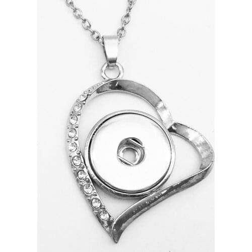 XH005 LOVE snap button jewelry newest pendant Necklace (fit 18mm 20MM snaps)