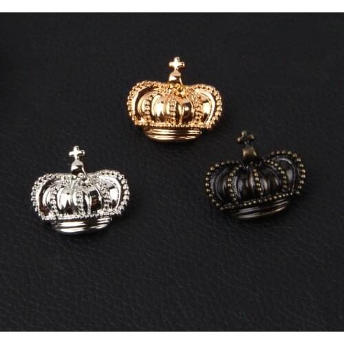 I-Remiel Korean Fashion Crown Small Brooches Suit Shirt Collar Pin Button Brooch Womens Cardigan Shawl Mens Accessories