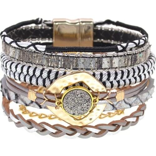 Bohemia bracelets for women fashion leather bracelets female gifts Jewelry charm bracelet wholesale dropshipping