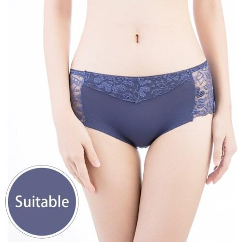 Women Underwear Seamless Underpants Sexy Lace Panties Cotton Cortch Bries Breathable See Through Bowknot Mid Waist Lingerie