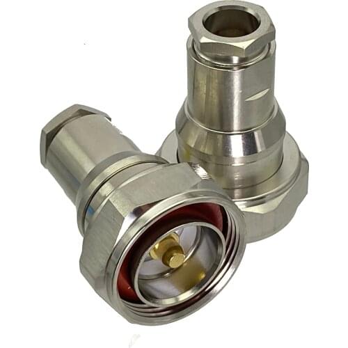 1pce 7/16 DIN male plug center clamp RG8 7D-FB RG213 LMR400 RF connector