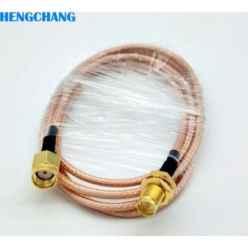 100cm RP-SMA Pigtail coaxial Cable RG316 RP-SMA male to female Extension cable For Wireless Router 1pcs