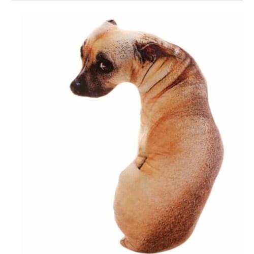 50cm 2020 new Cute Simulation Dog Plush Toy 3D Printing Stuffed Animal Dog Plush Pillow Stuffed Cartoon Cushion