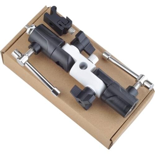 3-Section U-Shape Camera Flash Swivel Mount Bracket for Umbrella Softbox Reflector Holder Stand for Speedlites Studio Light