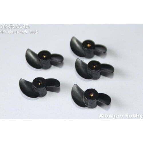 5pcs RC Model Boats Part- 17mm Mini Plastic Propeller for Volantexrc 79503 Vector 30 Vector XS V79503 79504 Remote Control Boat
