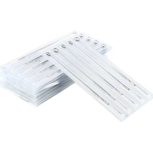 50 Pcs Disposable Stainless Steel Sterile Tattoo Needles Supplies Artists 3RL