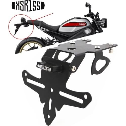Fast Shipping Motorcycle Adjustable Angle License Number Plate Frame Holder Bracket For YAMAHA XSR155 XSR 155 2019 2020 2021