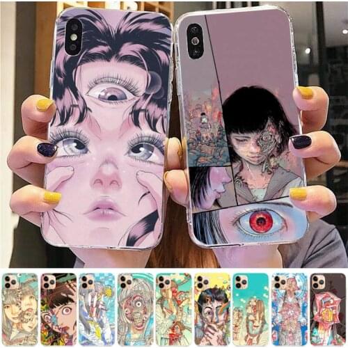 TOPLBPCS shintaro kago Horror cartoons Phone Case for iPhone 8 7 6 6S Plus X 5S SE 2020 XR 11 12mini pro XS MAX