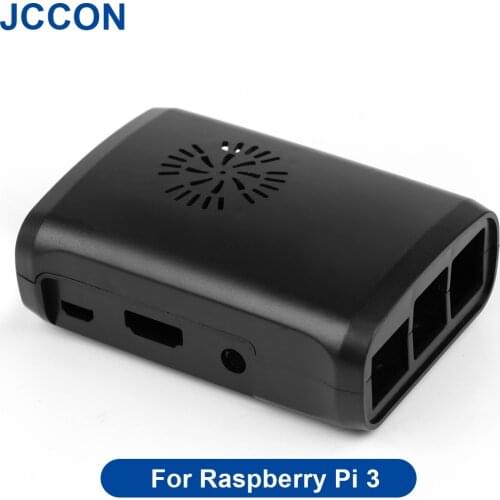 ABS Case For Raspberry Pi 3B Model Clear Cover Shell Box For RPI 2B+3 3B 3B+With Cooling Fan Heatsink Power Adapter