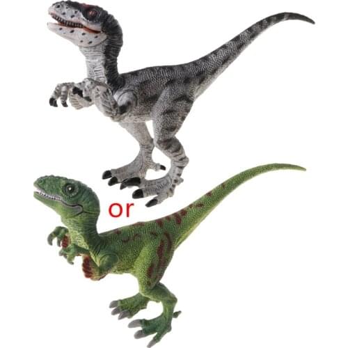 Raptor Dinosaur Action Figure Toys Hand Puppet Kids Educational Model GXMB