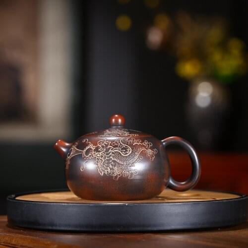 Sand pot of rhyme sea recommended wholesale yixing xi shi pot dragon pot teapot kung fu tea factory direct sale