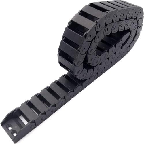 JFLO 15x30mm 1M 100cm 40" Drag Chain Cable Wire Carrier Towline For CNC Router Machine Tools Bridge Non-opening Free Shipping