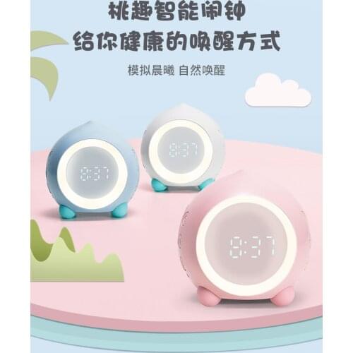 Little Alarm Clock Electronic Charging Clock for Girls' Bedroom Bedside for Students