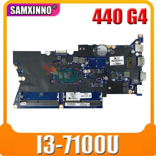 For HP ProBook 430 G4 440 G4 Laptop Motherboard With SR2ZW i3-7100u 905792-001 905792-601 DA0X81MB6E0 MB 100% Tested Fast Ship