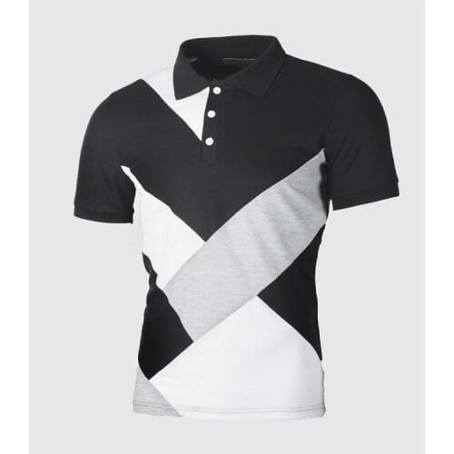 MRMT 2021 Brand New Summer Mens Poloshirts Splice Short-sleeve Poloshirt for Male Lapel Leisure Tops Poloshirts