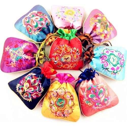 Wholesale jewelry accessories receive Kit bag is small beads bracelet bag handicraft 3pc/lot (many color mixture)