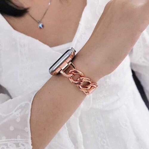 Stainless Steel Band For Apple Watch 40mm 44mm 38mm 42mm Metal Link Bracelet Strap For iWatch Series 6 SE 5 4 3 Accessories