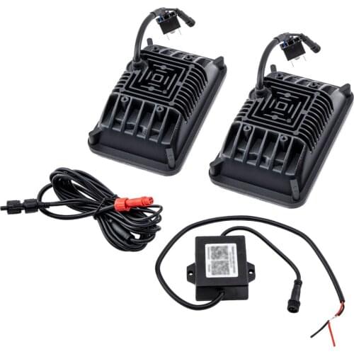 2PCS 4x6"Bluetooth Control RGB LED DRL Headlight Lamp Projector H4651 H4652 H4 Plug For Buick Cadillac For Chevrolet Ford