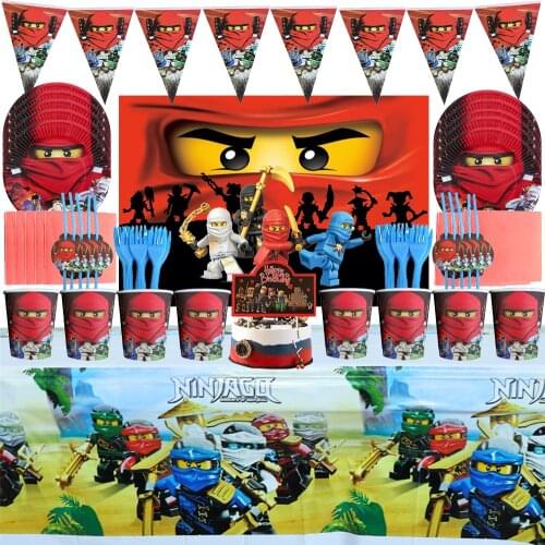 1pcs Ninja Theme Tablecloth Cartoon Birthday Party Decoration Supplies Kids Favor Ninja Tablecloth Baby Shower Tablecloth Supply