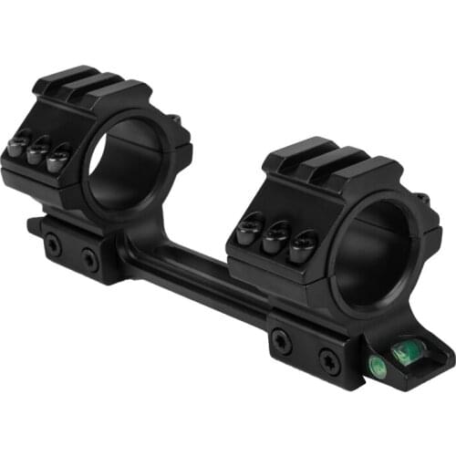 Tactical 25.4mm/30mm Adjustable Scope Rings 11mm One Piece Dovetail Rail Scope Mounts With Bubble Level