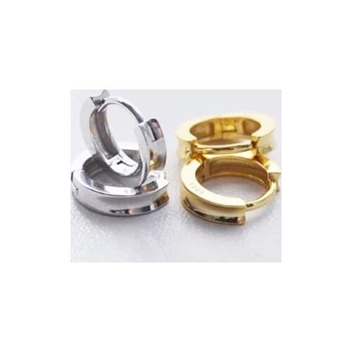 925 Sterling Silver Earring Simple Design Geometric Groove Ear Ring Ear Bone Ear Buckle Cute Trend Girl Boy Silver Ear Jewelry