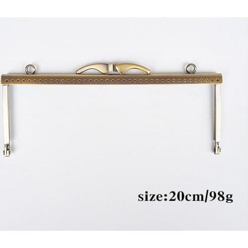 10.5 12.5 20cm women DIY fabric coin bag making metal purse frame fish tail kiss buckle straight metal clasp 10pcs/lot