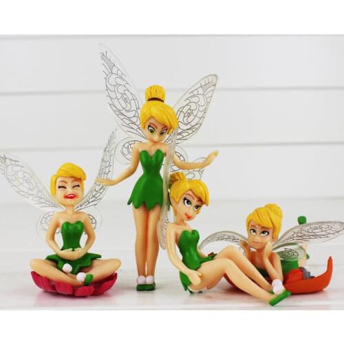 4pcs/lot Wings Beautiful Vinyl Doll Toys Adorable Figures Toy