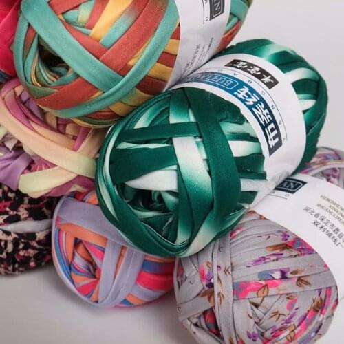 5pc Fancy Cloth Yarn for Hand Knitted Crochet Yarn Thread for Bag Soft Cotton Blended Yarn for Hand Knitting Blanket Cushion 2cm