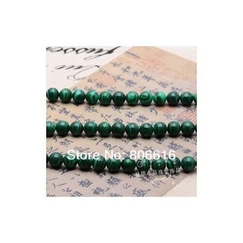 6mm 130pcs Round Malachite Beads Natural Stone Loose Strands Jewelry Semi-precious