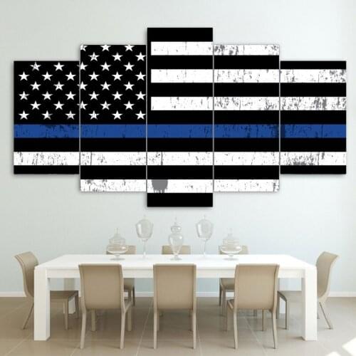Frameless National Flag Pattern HD Print Canvas Painting Wall Art Picture for Living Room Home Decor