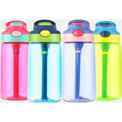 500ml Hiking Climbing Bottle BPA Free Outdoor Kids Sport Bottle with Straw for Water My Children Water Juice Bottle Healthy Life