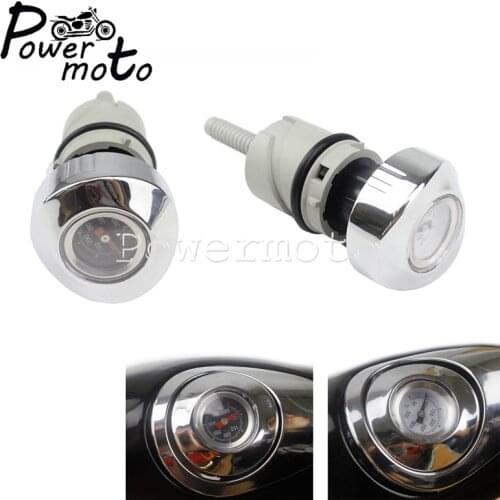 Motorcycle Oil Temperatures Gauge Sensitive Tank Cap Plug Temp Gauge Dipstick for Harley Sportster XL883 XL1200 2004-2019