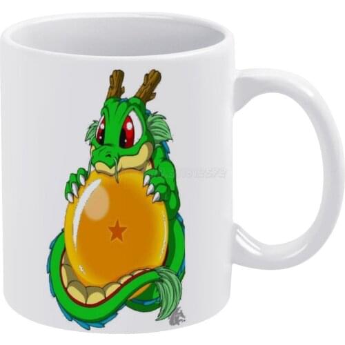 Baby Shenron White Mug Coffee Mugs Girl Gift Tea Milk Cup Mugs Dbz Dragon San Green Cool Rap Shenron Anime Manga Ball Z Z Ja